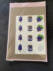 1980’s Vintage Scratch ‘N Sniff Grape Scent 3 Sheets-35 Stickers & Awards
