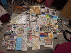 Huge Lot of 55 Scrapbooking Stickers, Jolees, Sticko, Recollections… NICE LOT