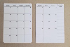 Two Page Calendar Stickers for Planners and Journals 5″ x 7″ 2024, 2025, or 2026