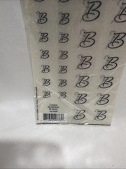 Bellisimo Personalized Monogram Stickers “B” Showers Wedding Marriage Party