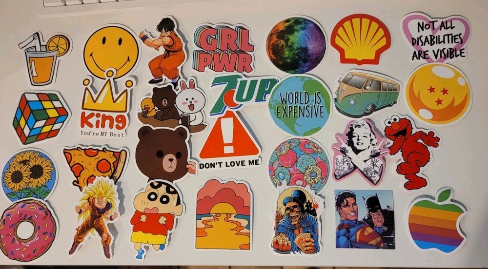 155 Retro Stickers