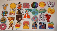 155 Retro Stickers