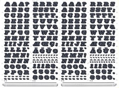 MECANORMA Dry Transfer Lettering 70.48 CN #273 PROFIL 14.9mm