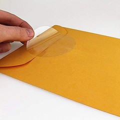 Hybsk Clear Seal Sticker Labels 4 inch Round Circle Wafer