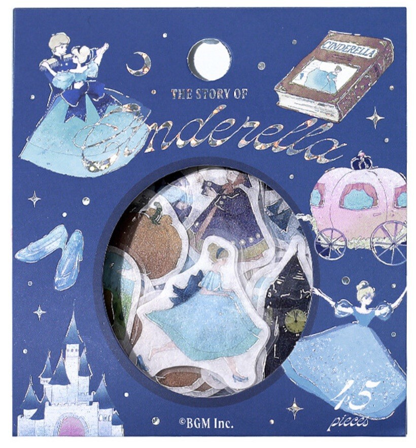 BGM Planner Sticker Foil Stamped Flake Seal Fairy Tale – Cinderella