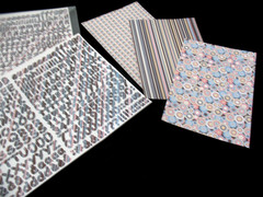 Lot of 4 pkgs.Creative Memories «Confections» Paper Strips Stickers Photo Mats