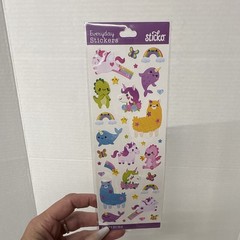 Sticko Everyday Unicorns Stickers, Multicolor, 52-Piece Pack