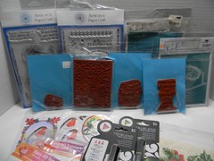 Huge Lot of Paper Crafts Christmas Stamps Decopague Stickers Tri Blend All NIP