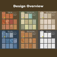 Fabric-Style Washi Sticker Set, 60PCS Vintage Ephemera for Scrapbooking, Journal