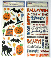 2x Sandylion Stickers Theme Halloween Size 5.5×12 Inch