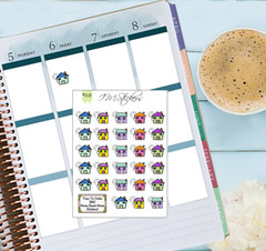Home Sweet Home Payment Buy Sell Reminder Hand Drawn Planner Stickers Tracker