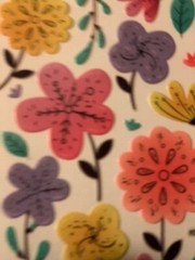 THE PAPER STUDIO STICKERS STICKABILITIES MULTI-COLOR FLOWERS ‘REMOVABLE’ 17pcs