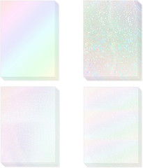 20 Sheets Holographic Sticker Paper A4 Size Vinyl Lamination Stickers Film Water