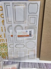 Huge LOT Fun Stampers Journey BUTTONS, letters, clips, frames, embellishments