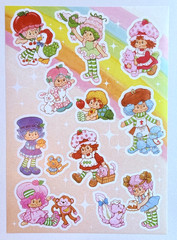 TCFC 🍓 Strawberry Shortcake 🍓 Sticker Sheet Lime Chiffon Angel Crepe Suzette