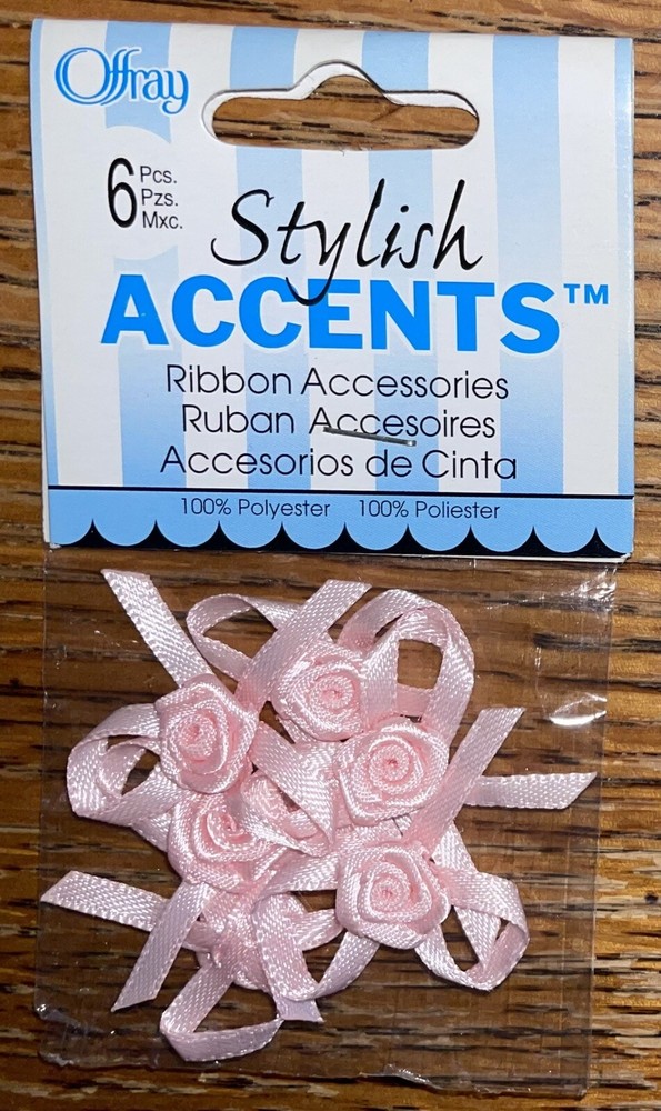 Berwick Offray Light Pink Ribbon Bows Accessories Stylish Accent Craft Scrapbook