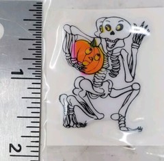 Vtg Halloween Puffy Stickers Witches Cats Pumpkin Etc Lot Of 9 1980s