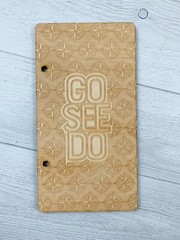 Color Cast Designs Wooden Travelers Notebook Cover + Embellishments NEW