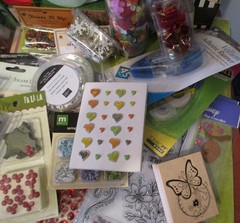 New Large Scrapbooking Supplies Lot Tools Tape Stickers Paper Embellishments