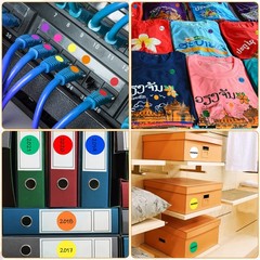 6760 Pcs 4 Sizes Round Dot Stickers Colored Circle Stickers 10 Assorted Color Co