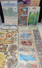 Huge Sticker Bundle Beach Paradise Vacation Ocean Jolees Bo Bunny K & Company-s3