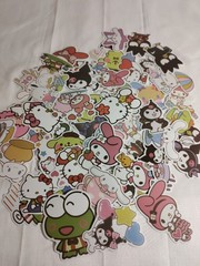 Sanrio Hello Kitty Stationery Memo Pad Washi Tape Stickers Enamel Pin and Charms