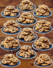 Plate of Cookies Die Cut Vinyl Stickers Set Scrapbooking Laptop Waterbottle