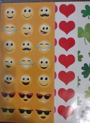 Hallmark Stickers Easter, Smiley Face,Fall, Snowman, Halloween,Valentine, St Pat