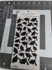 Graduation Stickers The Paper Studio La Petites Glitter Foam 3-D 31 Pieces ST1