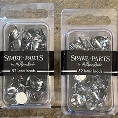 Spare Parts by The Paper Studio Lot Alpha Paper Clips, Letters, Bottle Caps Etc