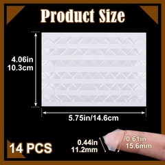 1428Pcs Clear Self-Adhesive Photo Corner Stickers 14 Sheets Scrapbooking