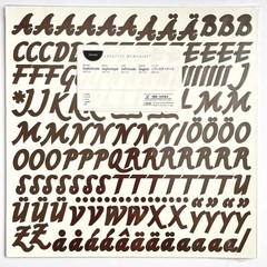 Creative Memories ABC/123 Sophisticate Letter Number Stickers 1 Sheet 3/4″ New