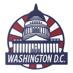 Washington D.C. Weatherproof Vinyl Travel Sticker – Gift or Souvenir