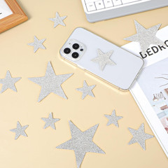 12 Pieces Rhinestone Car Stickers Glitter Star Stickers, Self-Adhesive Crystal C