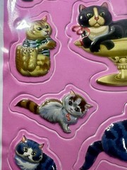 Oriental Trading Company 3D Pop Up Stickers Cats Item # 9/992