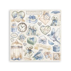 Stamperia – TIMELESS – MATT STICKERS – 16.5 cm x 16.5 cm – 4 x SHEETS, Love