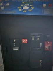 50 Cents Arcade Game Vending Machine Entertainment Amusement Price Decal Sticker