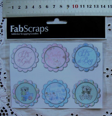 Royal BABY Round Stickers & Elegant WORDS – 4cm Across – Flat Stickers LT6