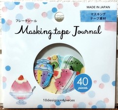 GAIA Masking tape Journal Flake Sticker 40 Summer Sweets Shaved Ice MADE JAPAN