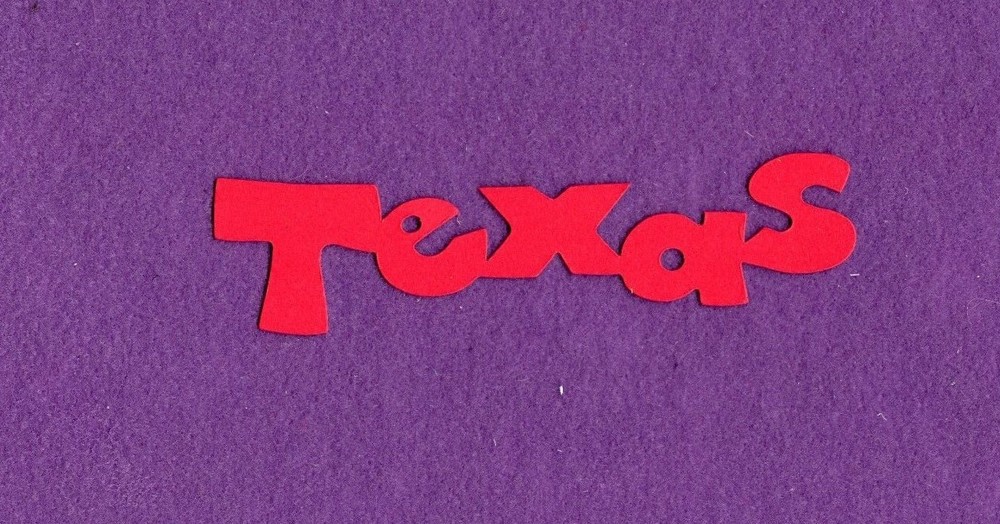 «TEXAS» die cuts scrapbook cards