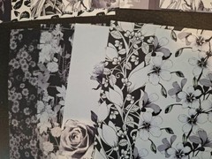 100 Sheets Scrapbooking JJ Paper Crafts Ephemera Papers 5 1/2 X 3 3/4 In Black