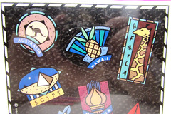 Vintage 1990 Travel Stickers Australia Hawaii Africa NYC Paris Hallmark NOS NIP