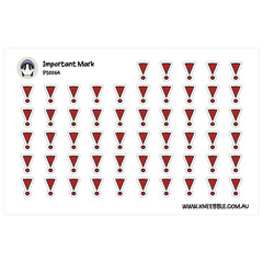 Warning Planner Stickers – Important Task Reminder Labels for To-Do Lists
