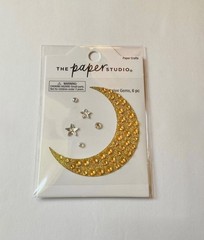 Moon & Stars Rhinestone & Glitter Adhesive Gems/Sticker Bling/Embellishment
