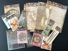 7 Gypsies Ephemera Collage Mix Media Lot Of 16 Architextures Findings Trinkets