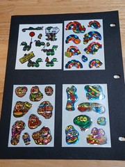 Vintage 1980s Vending Machine Prism Sticker Sheets Snail Rainbow Alien Lot of 10