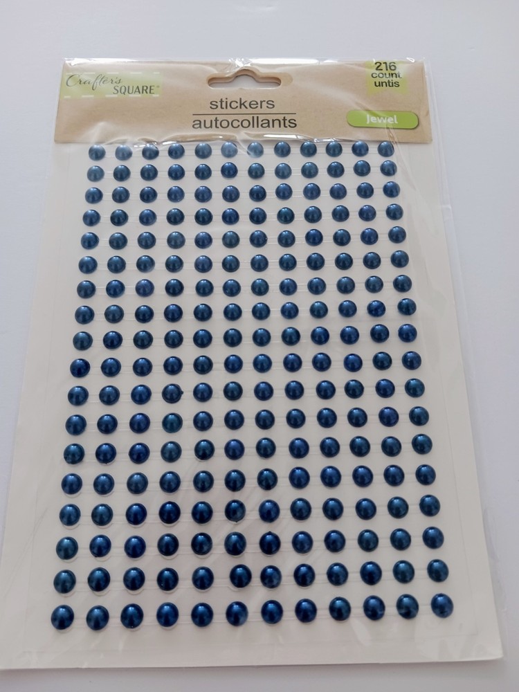 Crafter’s Square – Jewel Stickers – Blue – 216 count – Retired