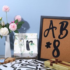 Durable Weatherproof Alphabet Number Decals Pack
