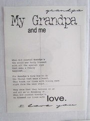 Scrapbooking Transparency Overlay Grandma Grandpa Grandparent 5pc LOT H Family
