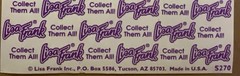 Vintage Lisa Frank Sticker Sheet White Maltese Poodle Dog S270